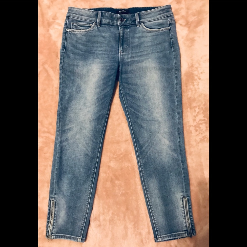 White House Black Market Skinny Cropped Jeans